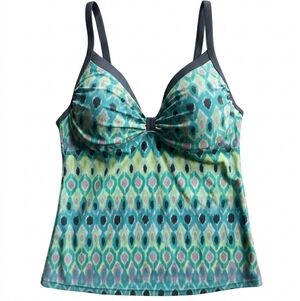 Free Country Multicolor Tankini Top
